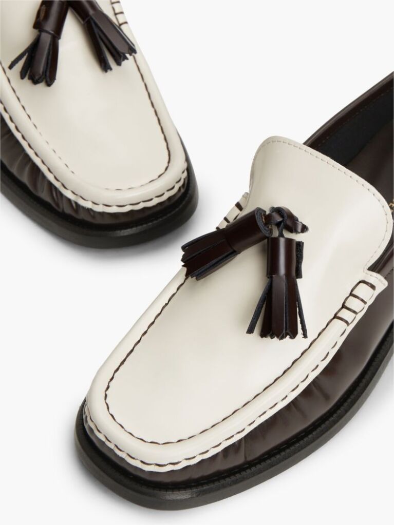 Καφέ Δερμάτινα Loafers Με Tassel  Γυναίκες