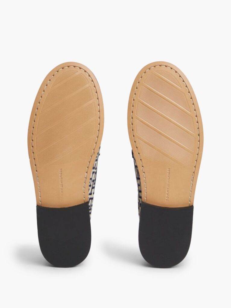 Blue TH Monogram Penny Loafers  Women