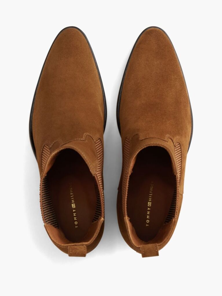 Brown Suede Western Chelsea Boots  Women