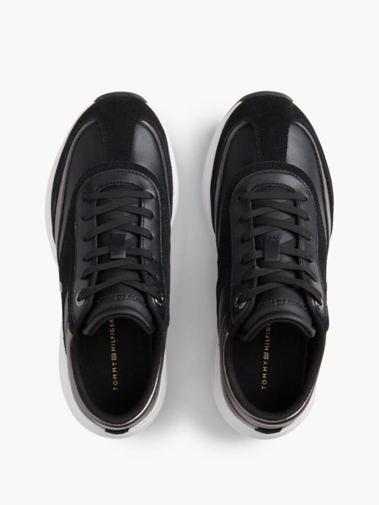 Μαύρο Σουέτ Sneakers Με Μονόγραμμα TH  Γυναίκες
