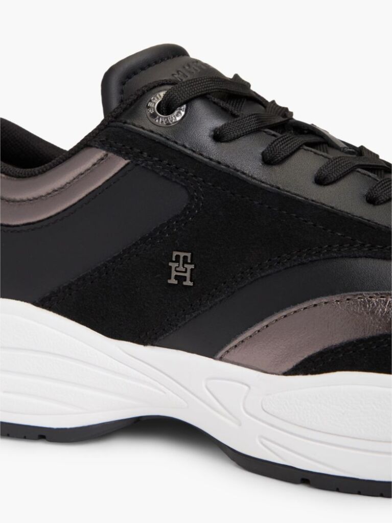 Μαύρο Σουέτ Sneakers Με Μονόγραμμα TH  Γυναίκες