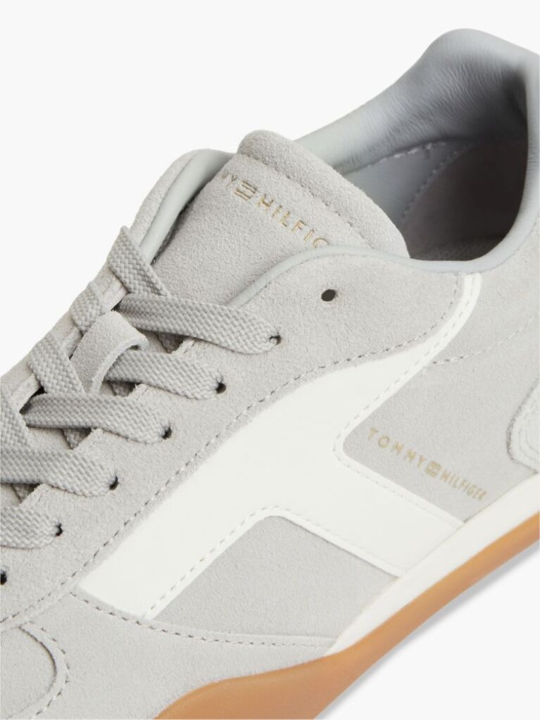Grey Suede Vintage Low Profile Sneakers  Women