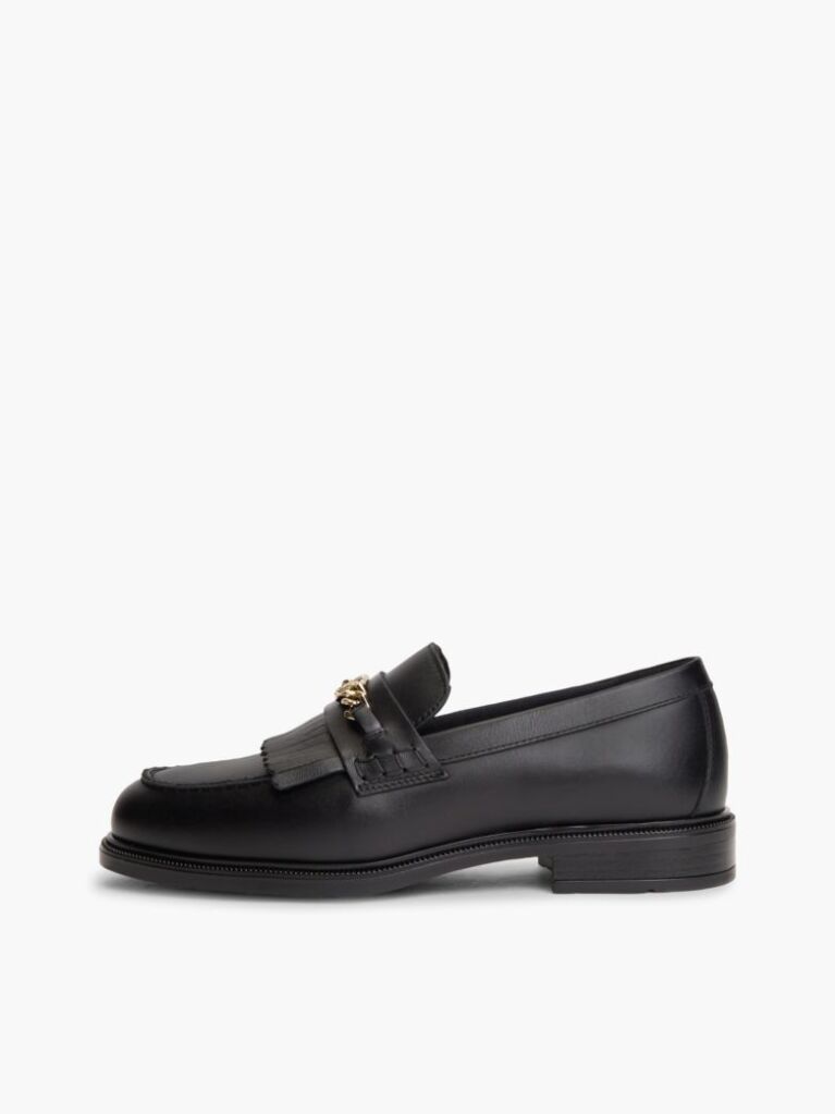 Μαύρο Δερμάτινα Loafers  Γυναίκες