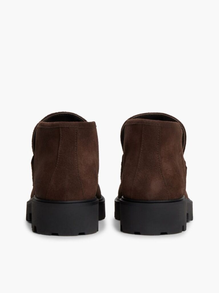 Καφέ TH Monogram Σουέτ Μποτάκια Σε Στιλ Loafer   Γυναίκες