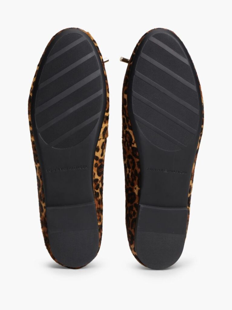 Multi Cheetah Print Charm Leather Ballerinas  Women