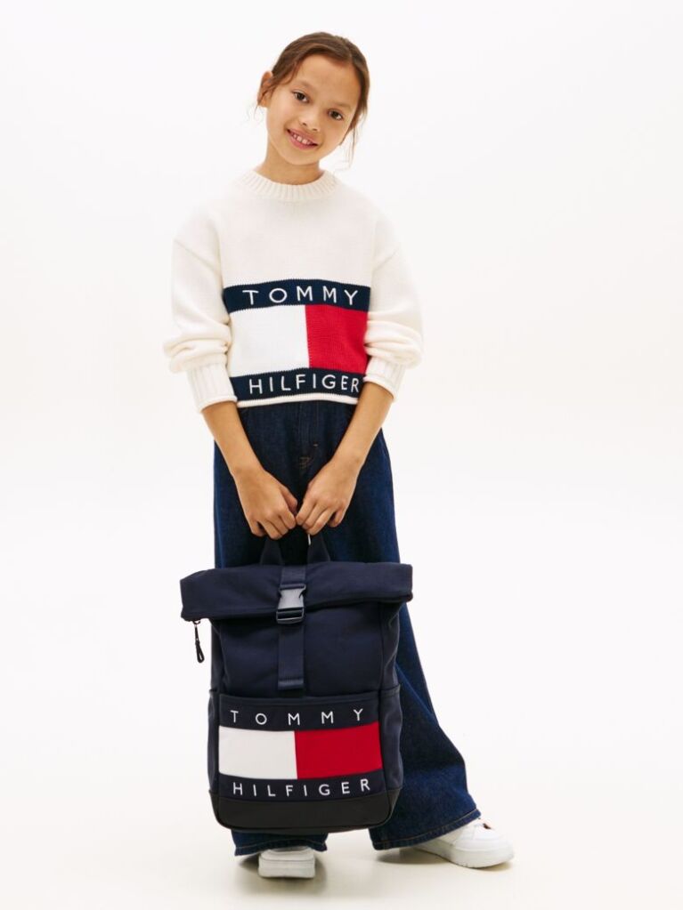 Μπλε Heritage Σακίδιο Πλάτης Με Λογότυπο Και Roll-Top  Παιδί Unisex
