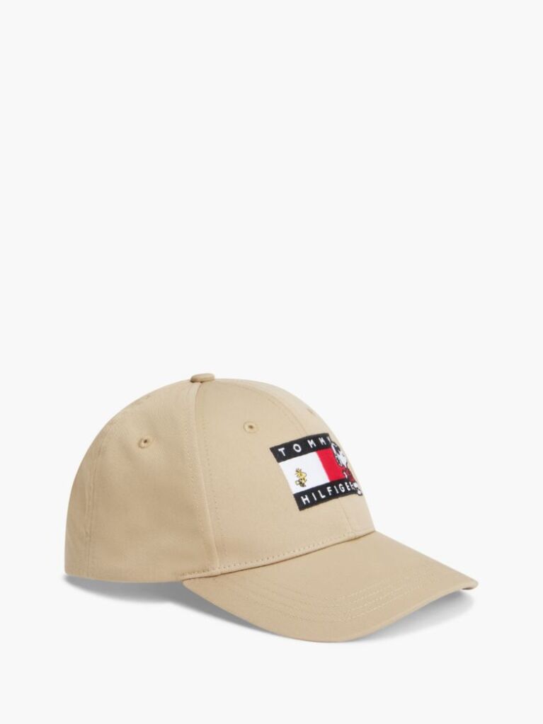 Beige Kids' Peanuts® Flag Logo Baseball Cap  Kids Unisex