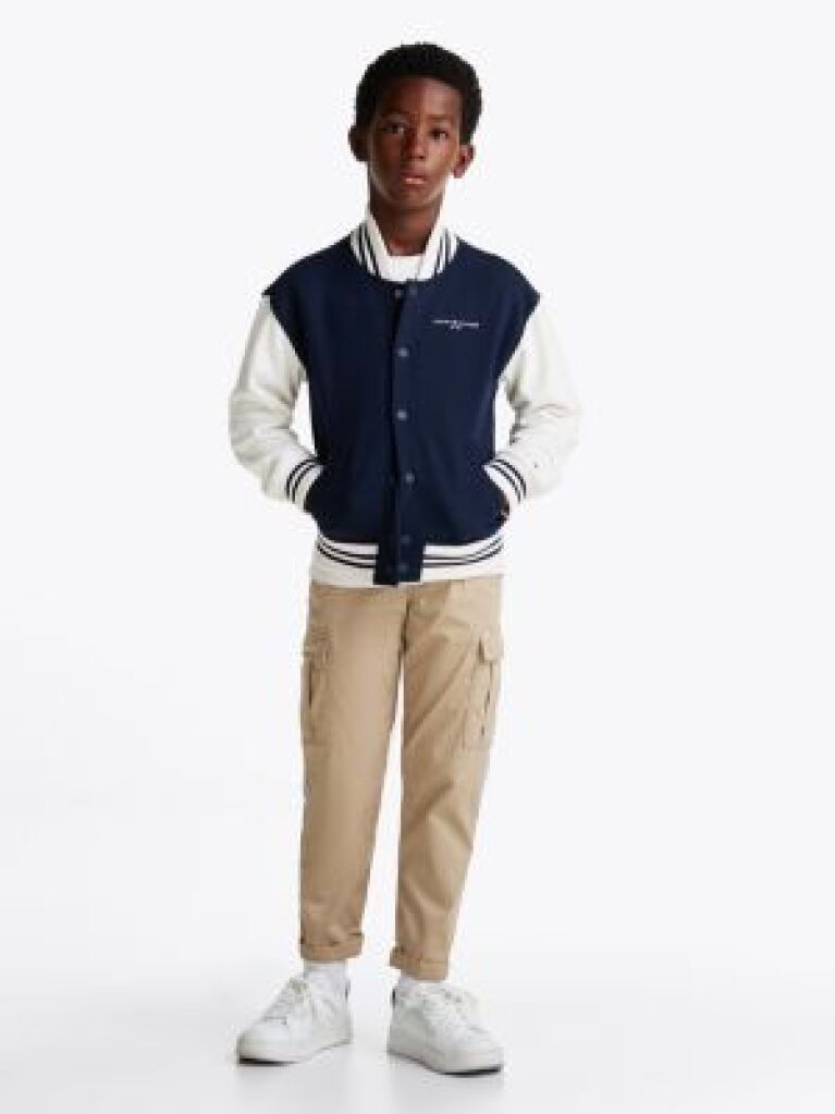 Beige Woven Cargo Trousers  Boys