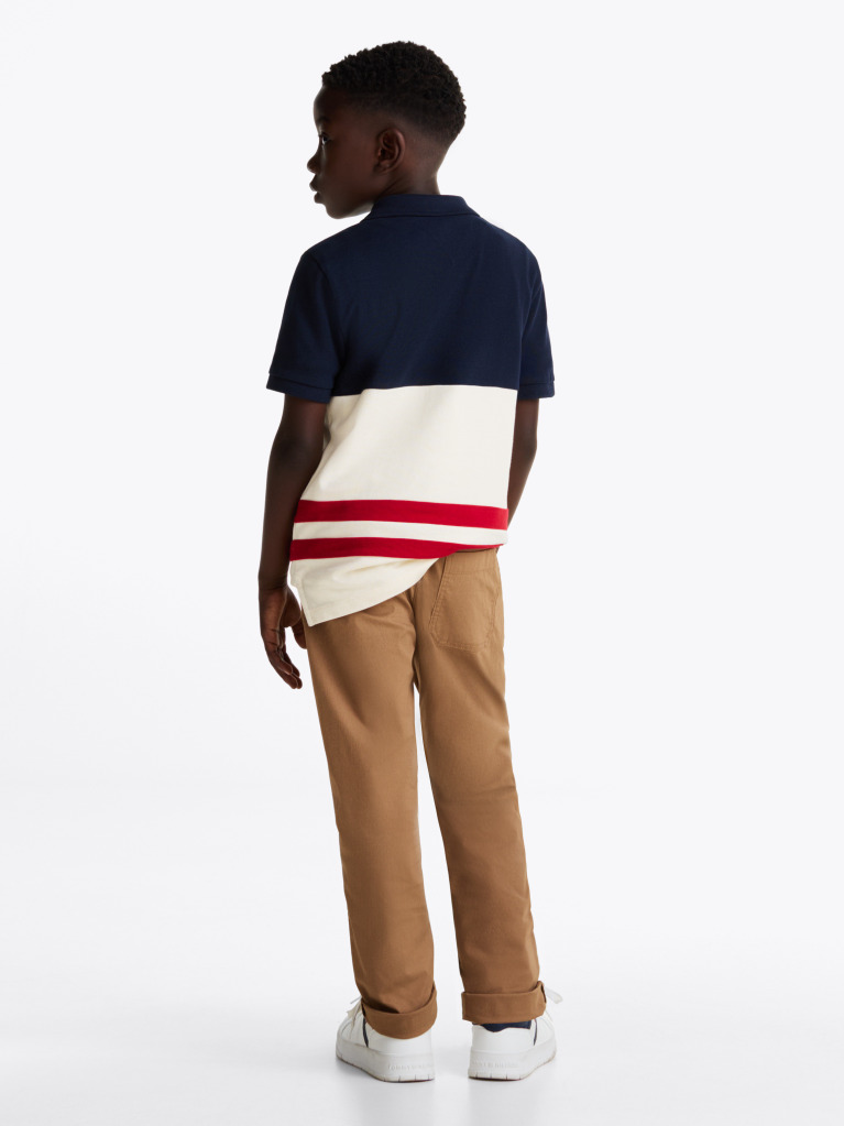 Khaki Lightweight Woven Drawstring Trousers  Boys