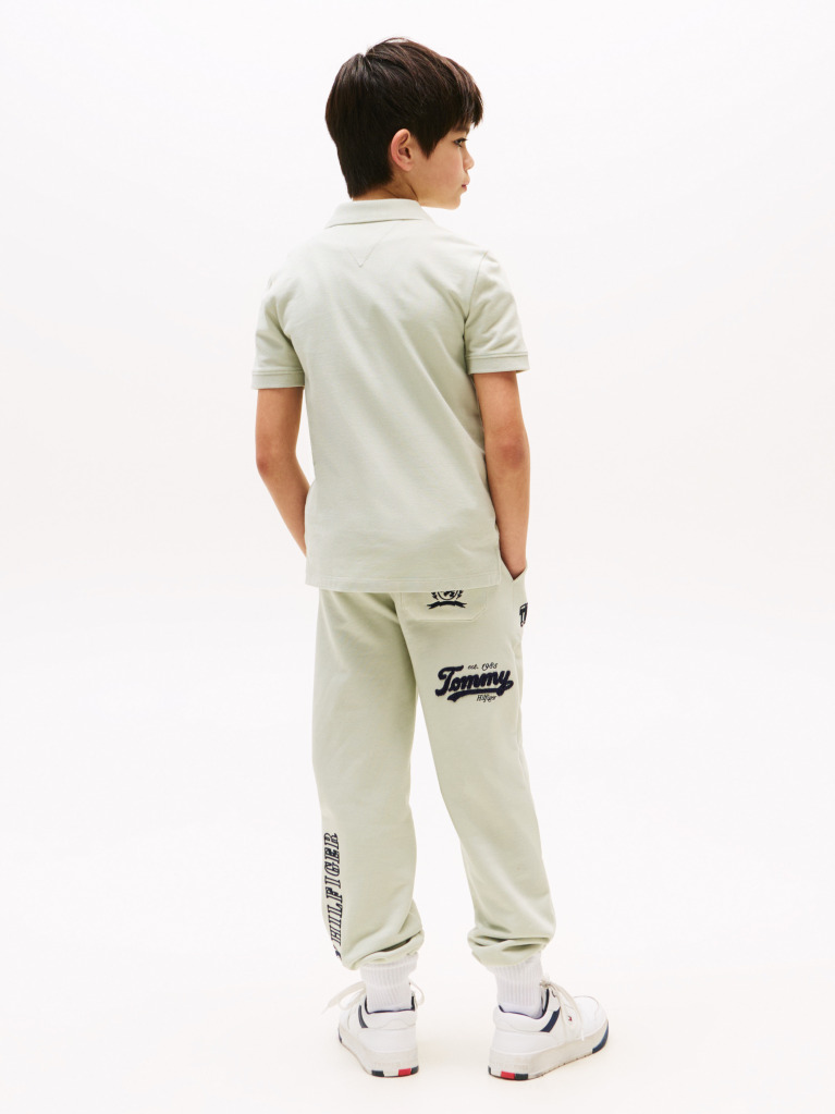Green Signature Logo Regular Fit Polo Shirt  Boys