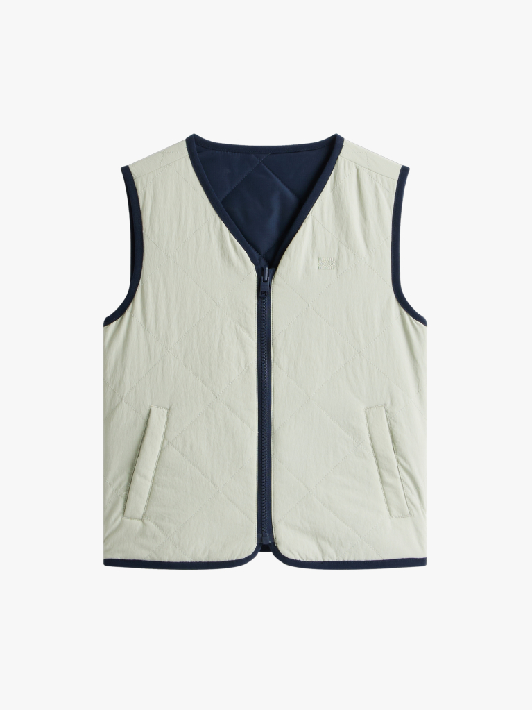 Multi Reversible Quilted Relaxed Gilet  Boys
