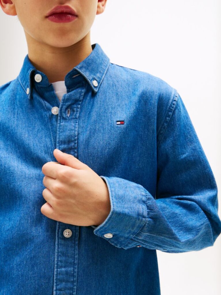 Denim Chambray Denim Shirt  Boys