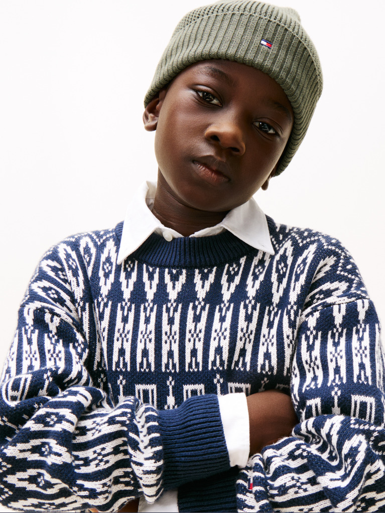 Multi Fair Isle Crew Neck Jumper  Boys