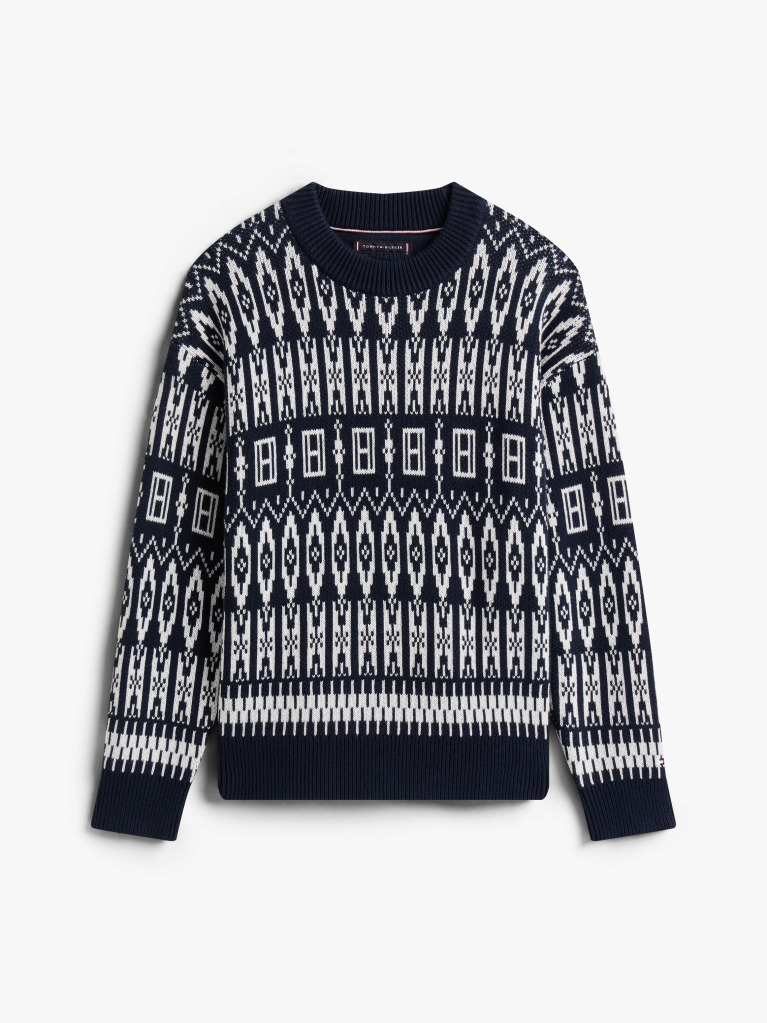 Multi Fair Isle Crew Neck Jumper  Boys