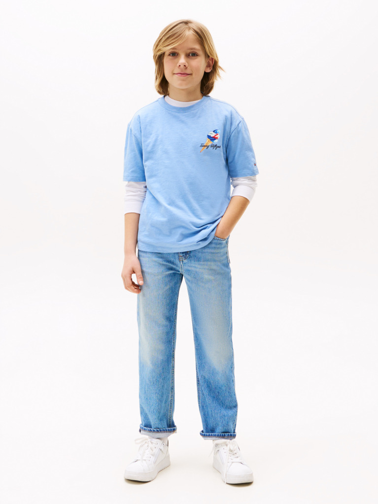 Blue Skater Light Wash Denim  Boys