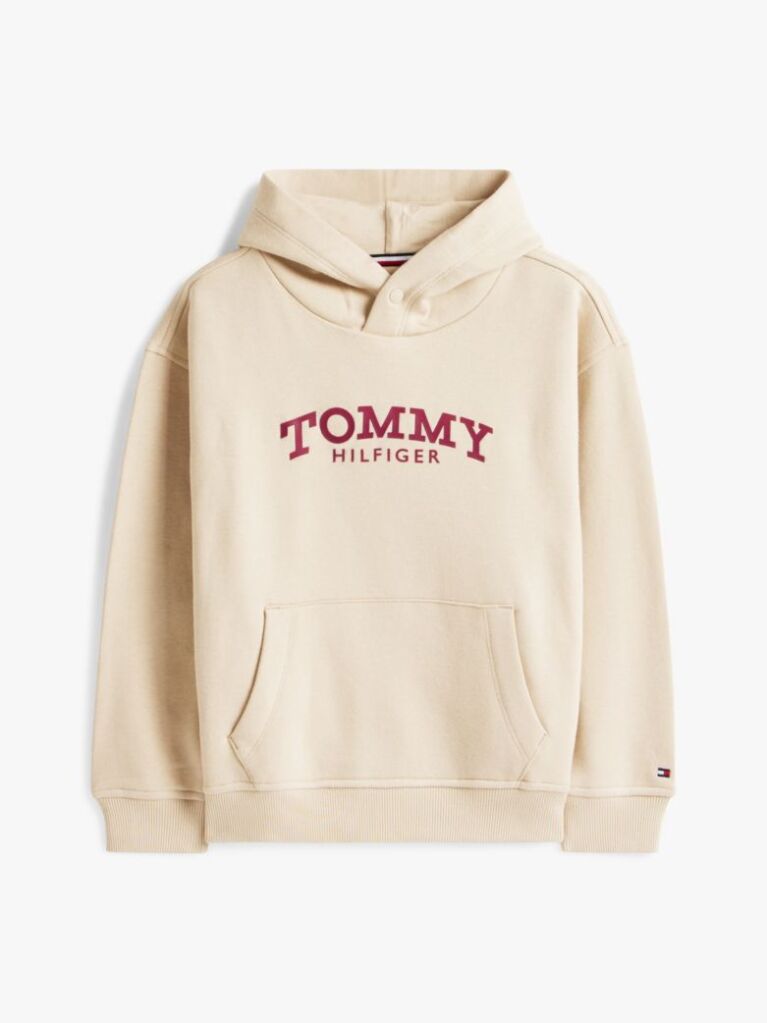 Μπεζ Φλις Hoody Με Λογότυπο  Αγόρια