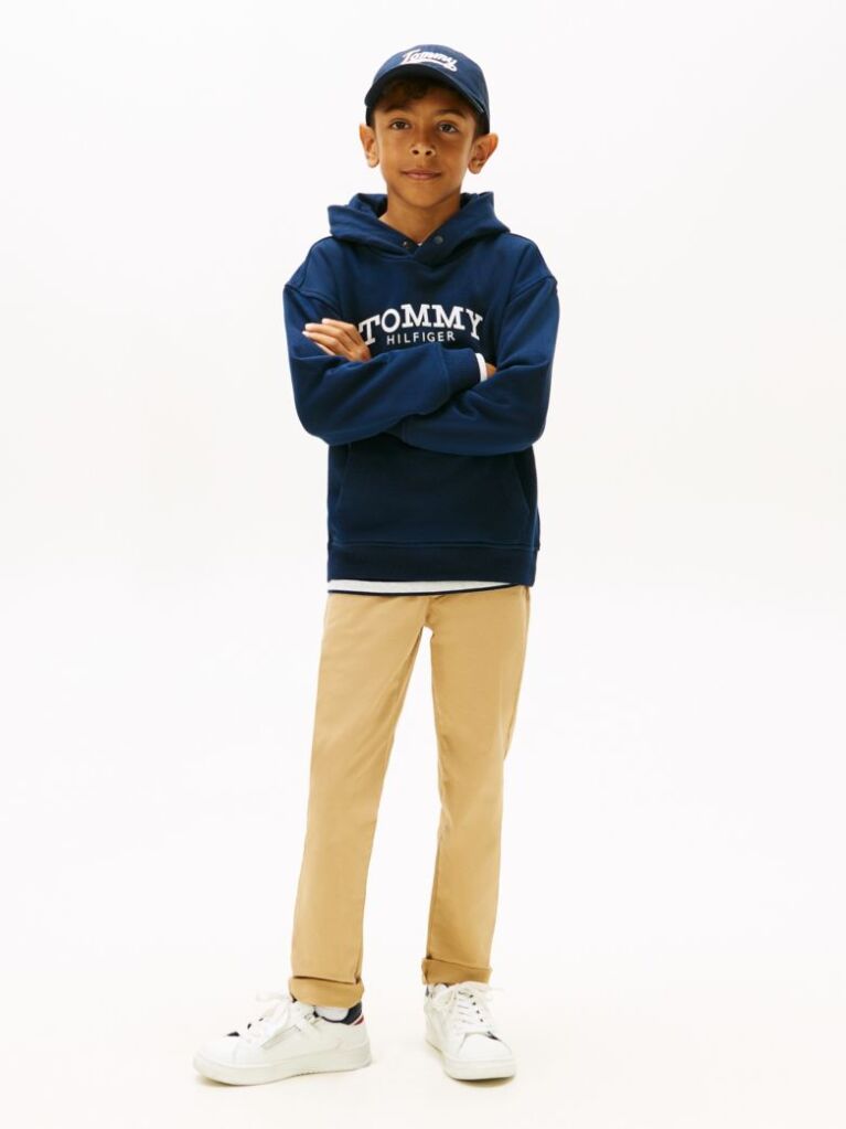 Μπλε Φλις Hoody Με Λογότυπο  Αγόρια