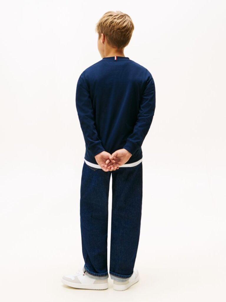Blue Logo Print Long Sleeve T-Shirt  Boys
