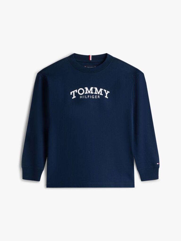 Blue Logo Print Long Sleeve T-Shirt  Boys
