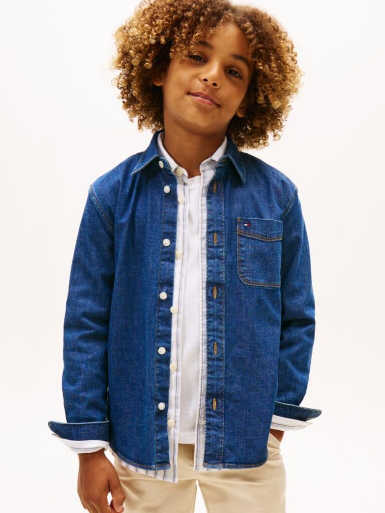 Denim Relaxed Fit Denim Shirt  Boys