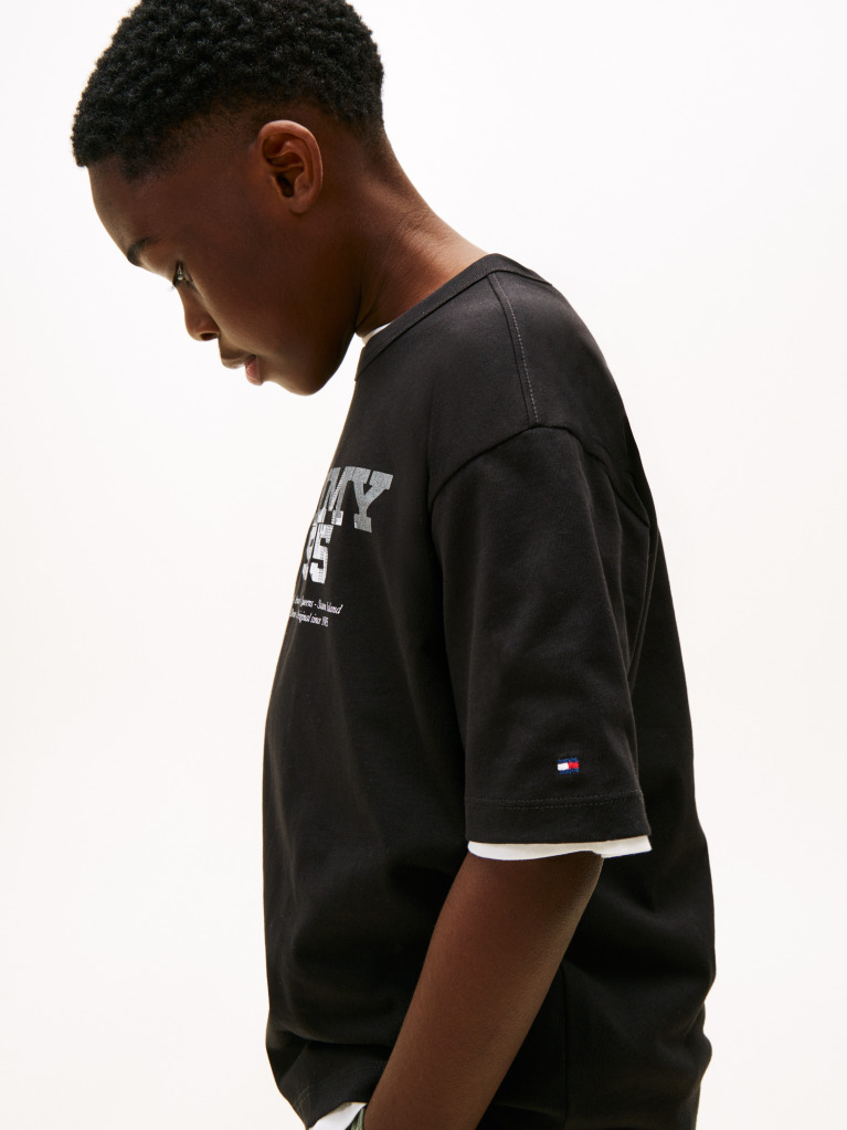 Black 1985 Graphic Crew Neck T-Shirt  Boys
