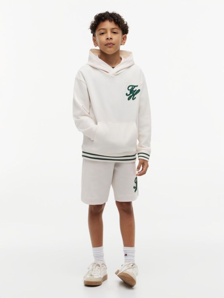 Μπεζ Hoody Με Κεντητό Λογότυπο  Αγόρια