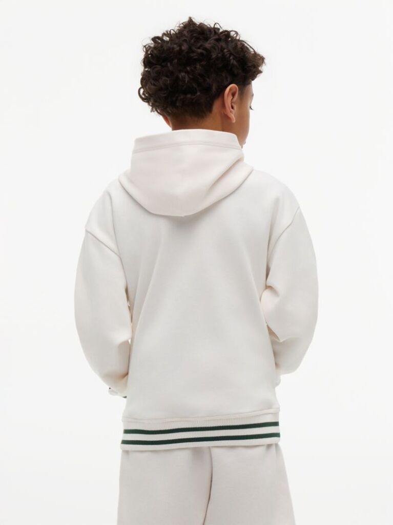 Μπεζ Hoody Με Κεντητό Λογότυπο  Αγόρια