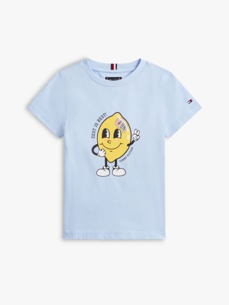 Μπλε Βαμβακερό T-Shirt Με Graphic Σχέδιο  Αγόρια