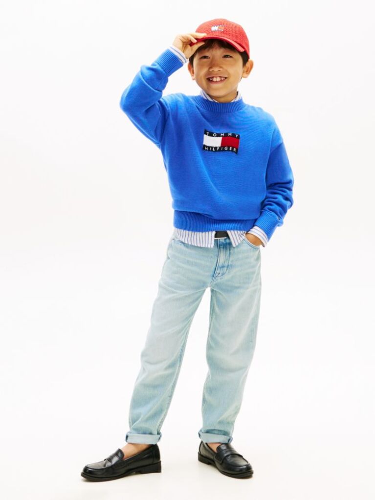 Blue Faded Regular Jeans  Boys