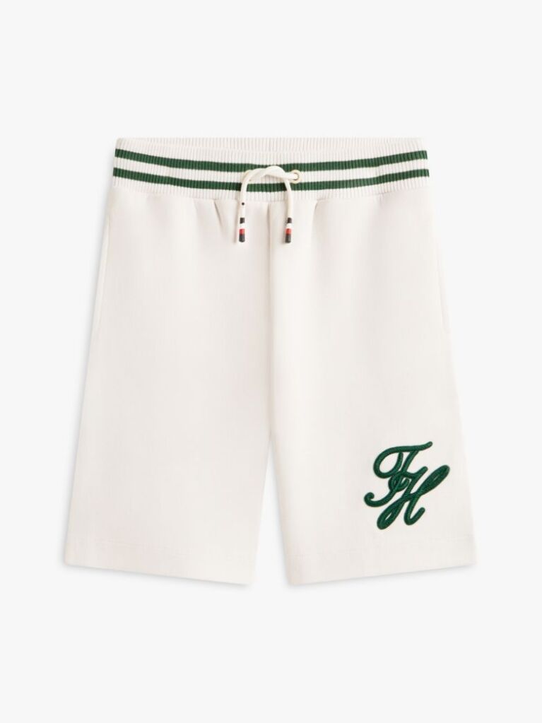 Beige Logo Embroidery Sweat Shorts  Boys