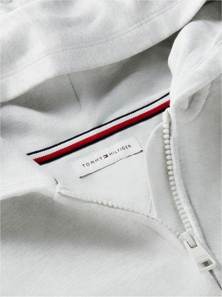 Grey Varsity Logo Appliqué Zip-Thru Hoody  Boys