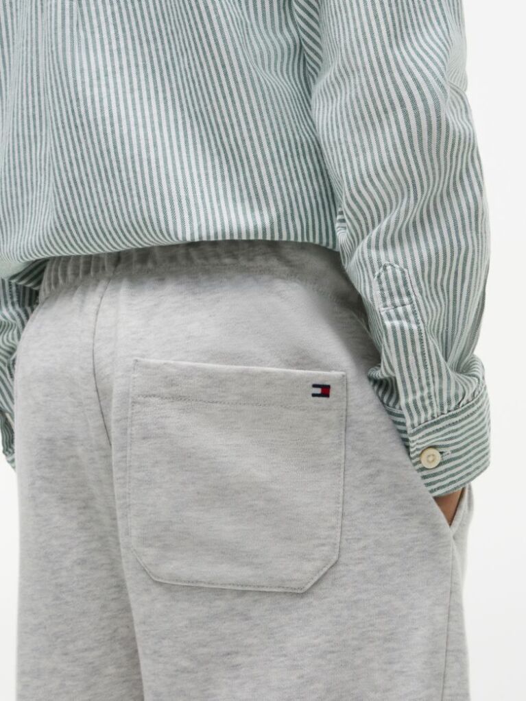 Grey Varsity Logo Appliqué Drawstring Joggers  Boys