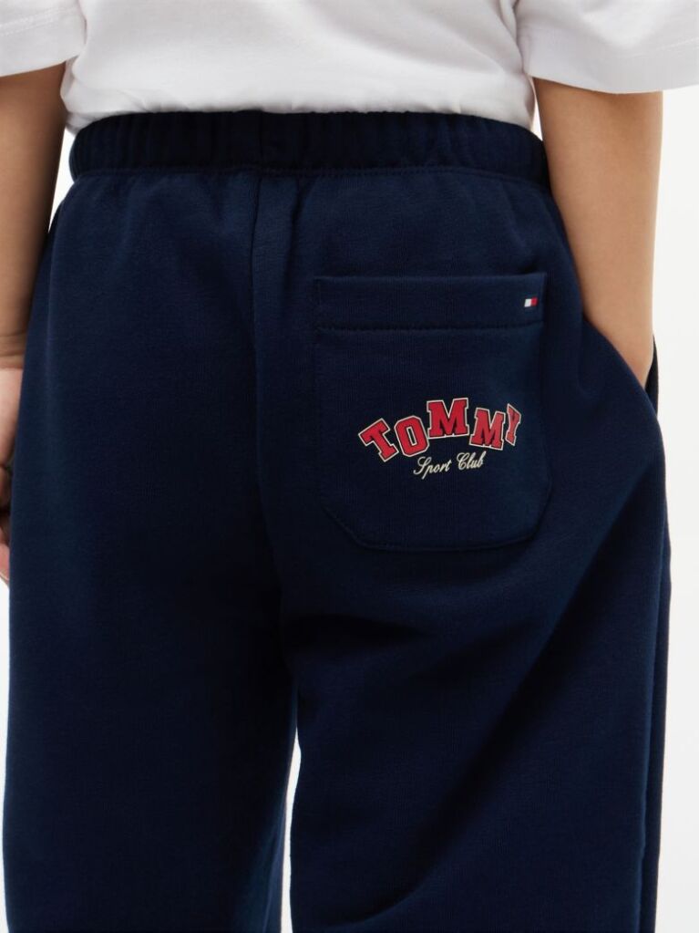 Blue Logo Wide Leg Cuffed Joggers  Boys