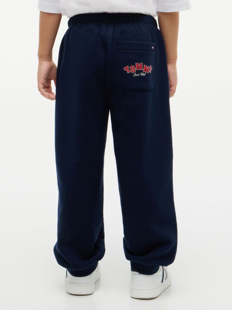 Blue Logo Wide Leg Cuffed Joggers  Boys