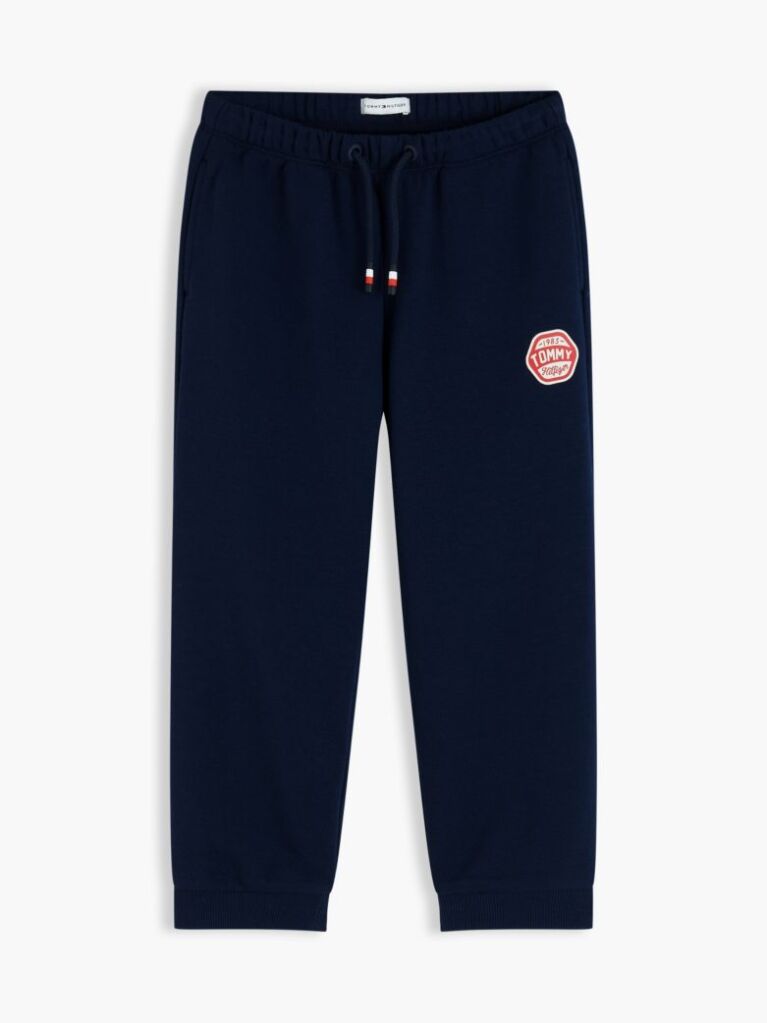 Blue Logo Wide Leg Cuffed Joggers  Boys