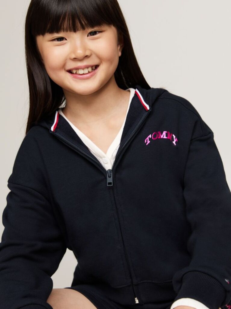 Blue Varsity Back Logo Hoody  Girls