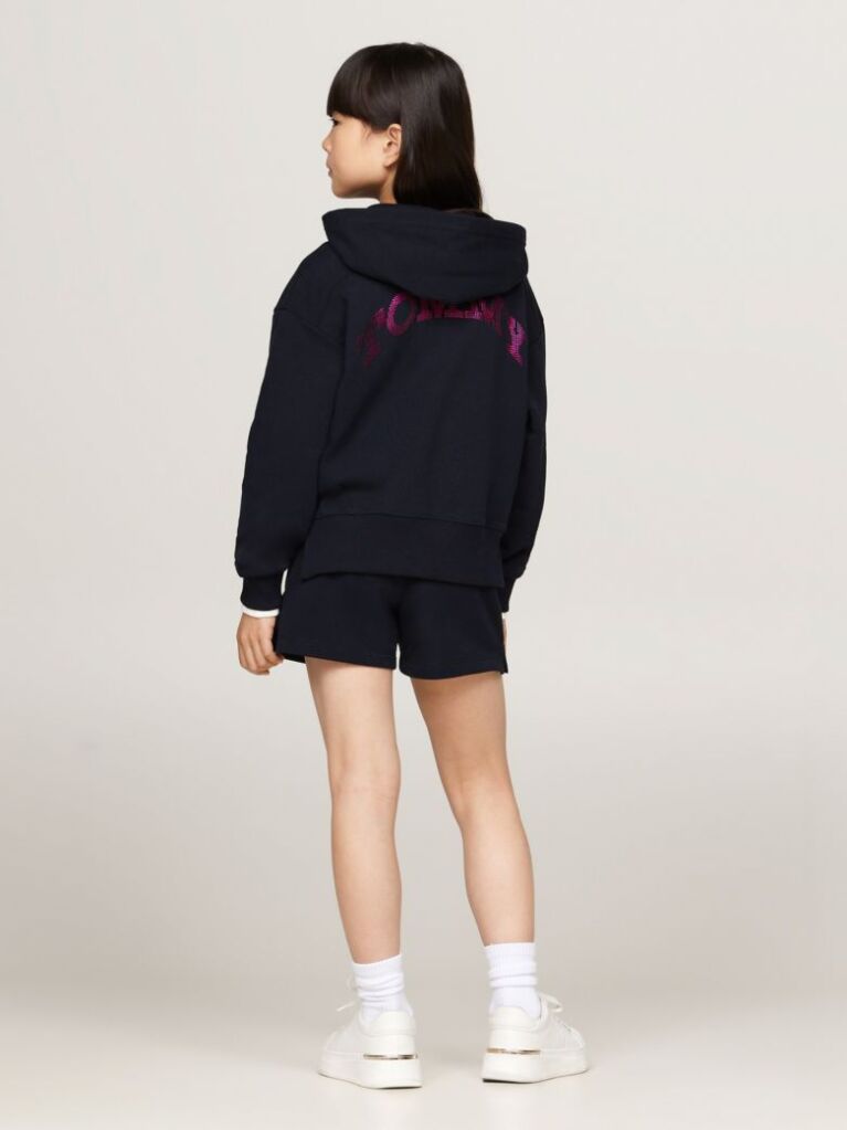 Blue Varsity Back Logo Hoody  Girls