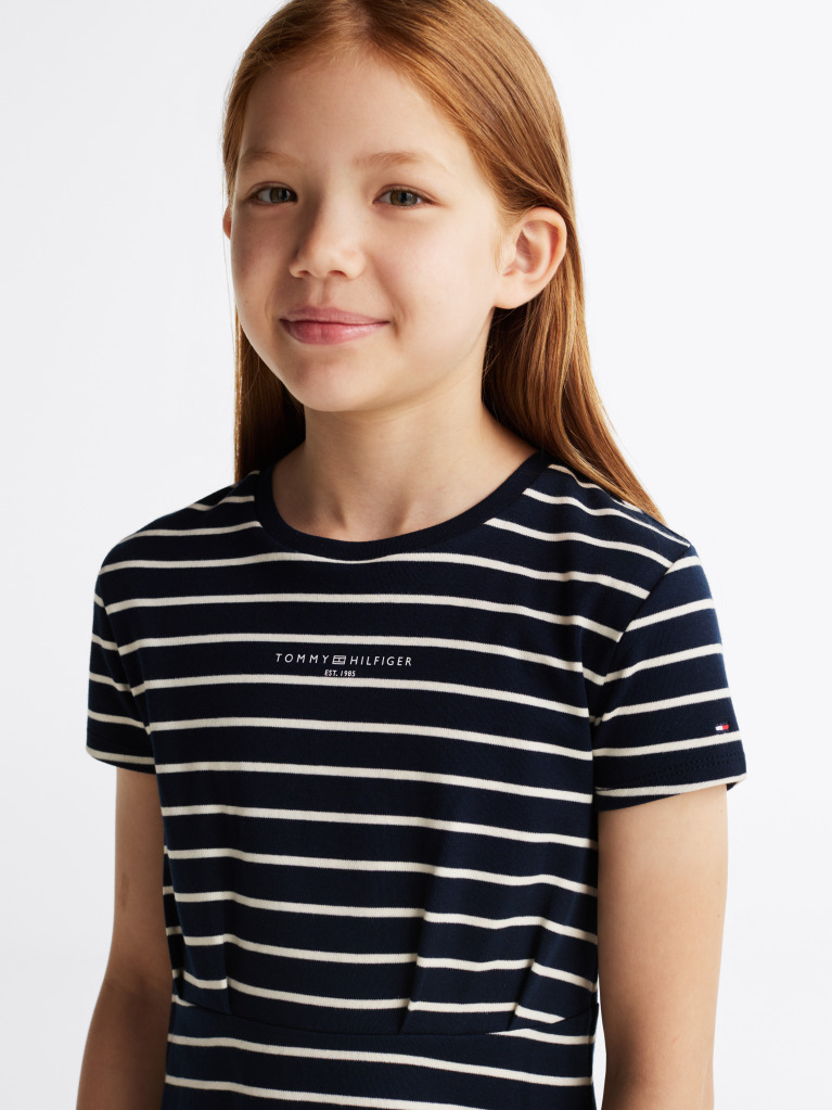Multi Mini Stripe Dress  Girls
