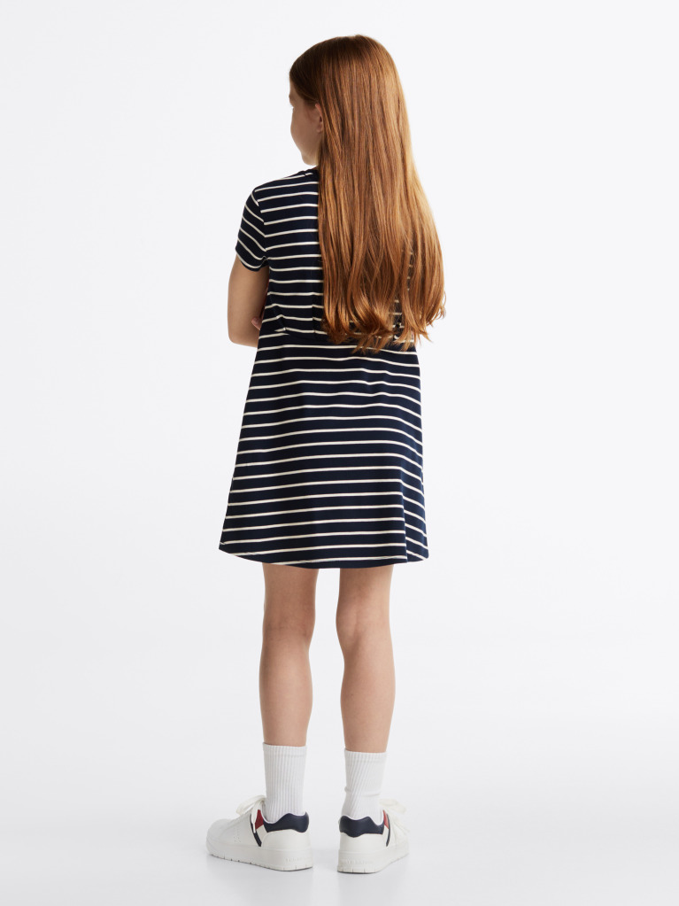 Multi Mini Stripe Dress  Girls