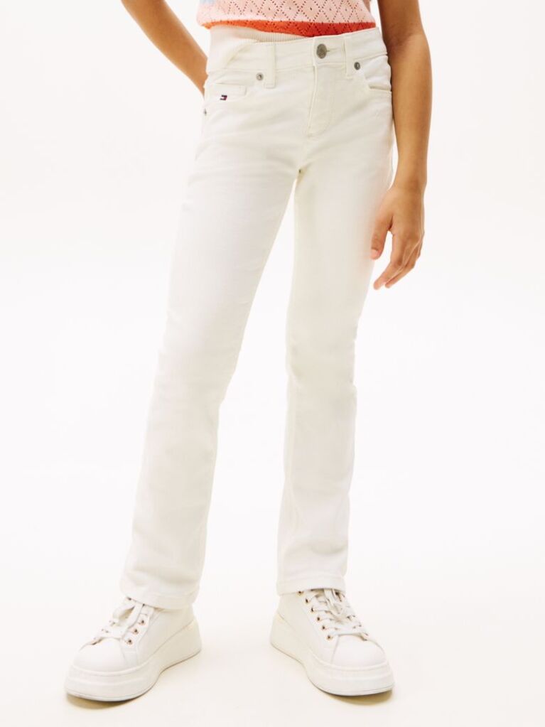 White White Flared Jeans  Girls