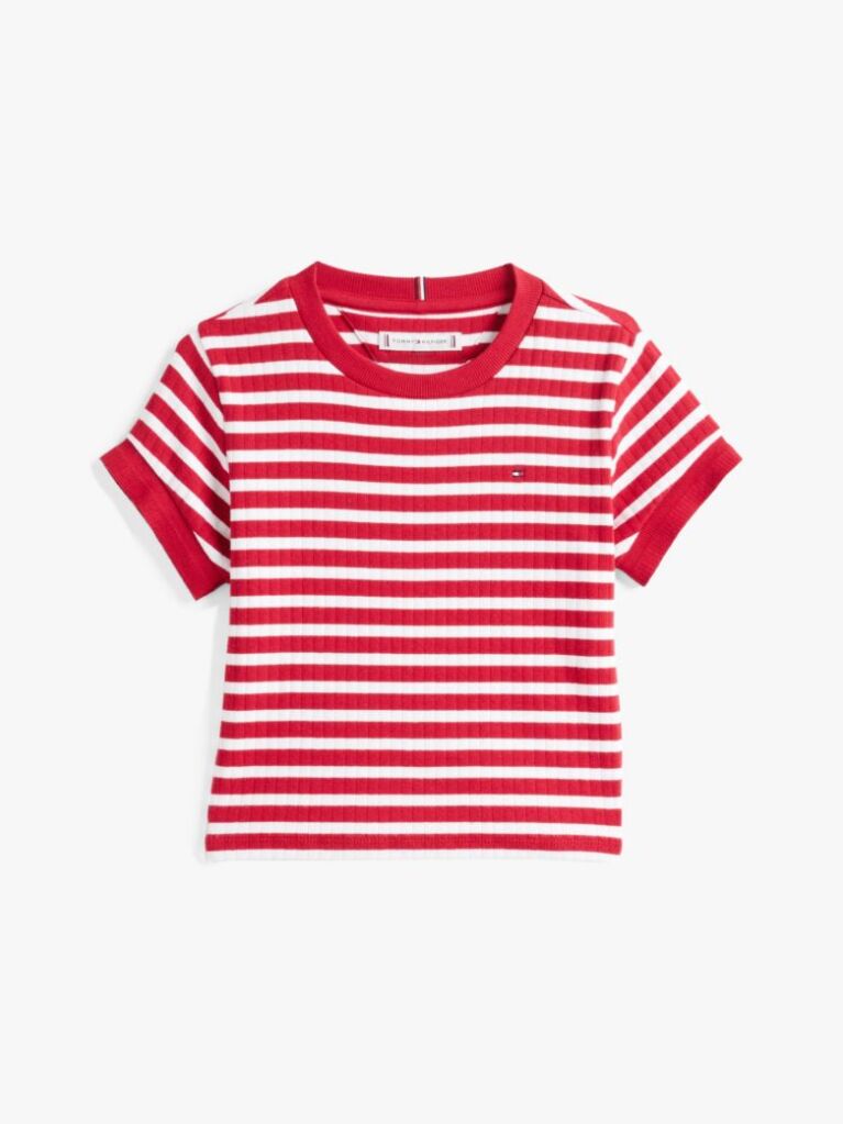 Multi Ριγέ T-Shirt Σε Slim Γραμμή  Κορίτσια