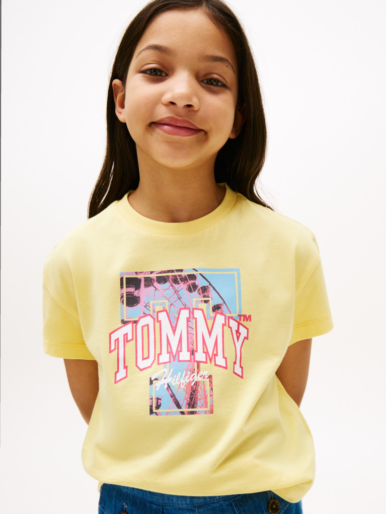 Yellow Heart Graphic Relaxed T-Shirt  Girls