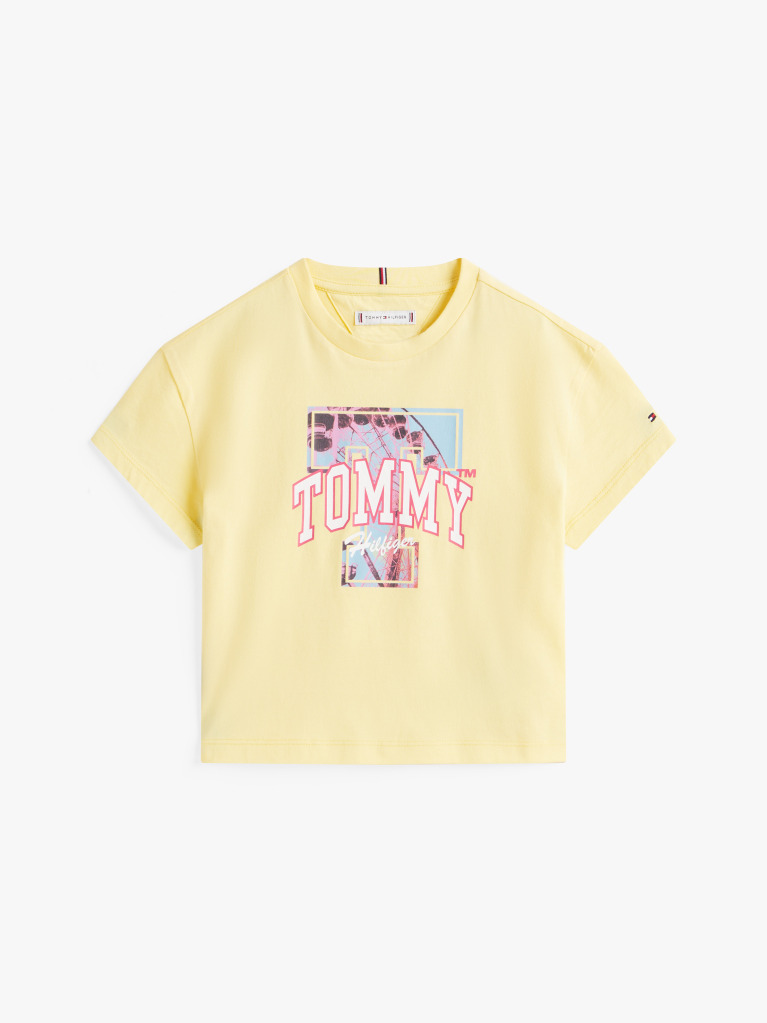 Yellow Heart Graphic Relaxed T-Shirt  Girls