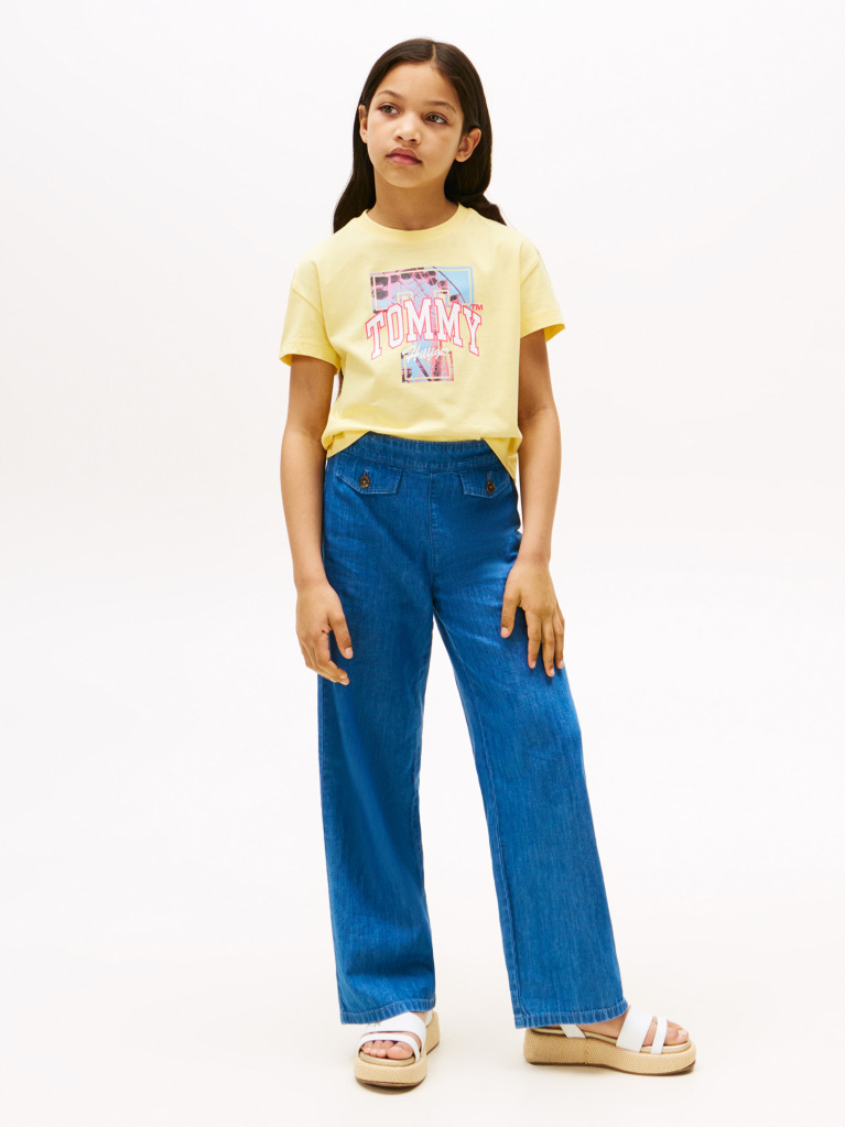 Yellow Heart Graphic Relaxed T-Shirt  Girls