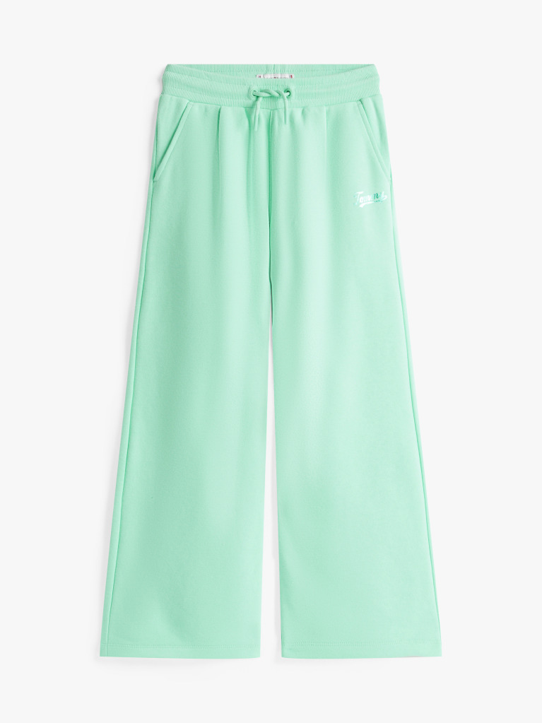 Green Logo Drawstring Joggers  Girls