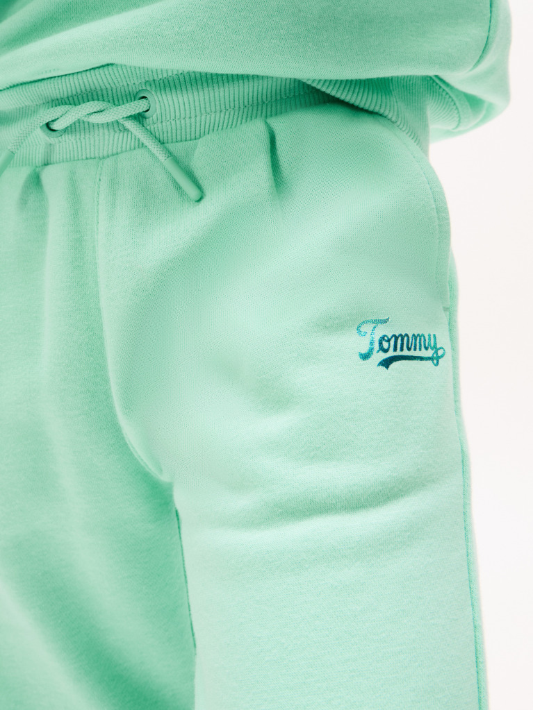 Green Logo Drawstring Joggers  Girls