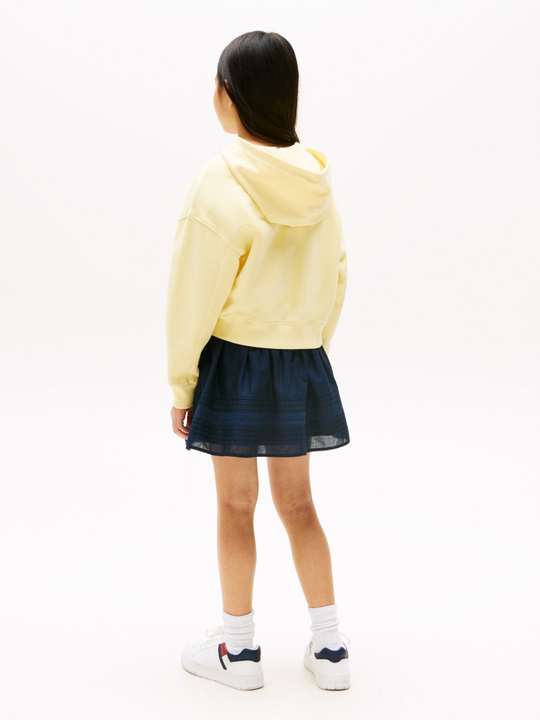 Yellow Relaxed Zip-Thru Hoody  Girls