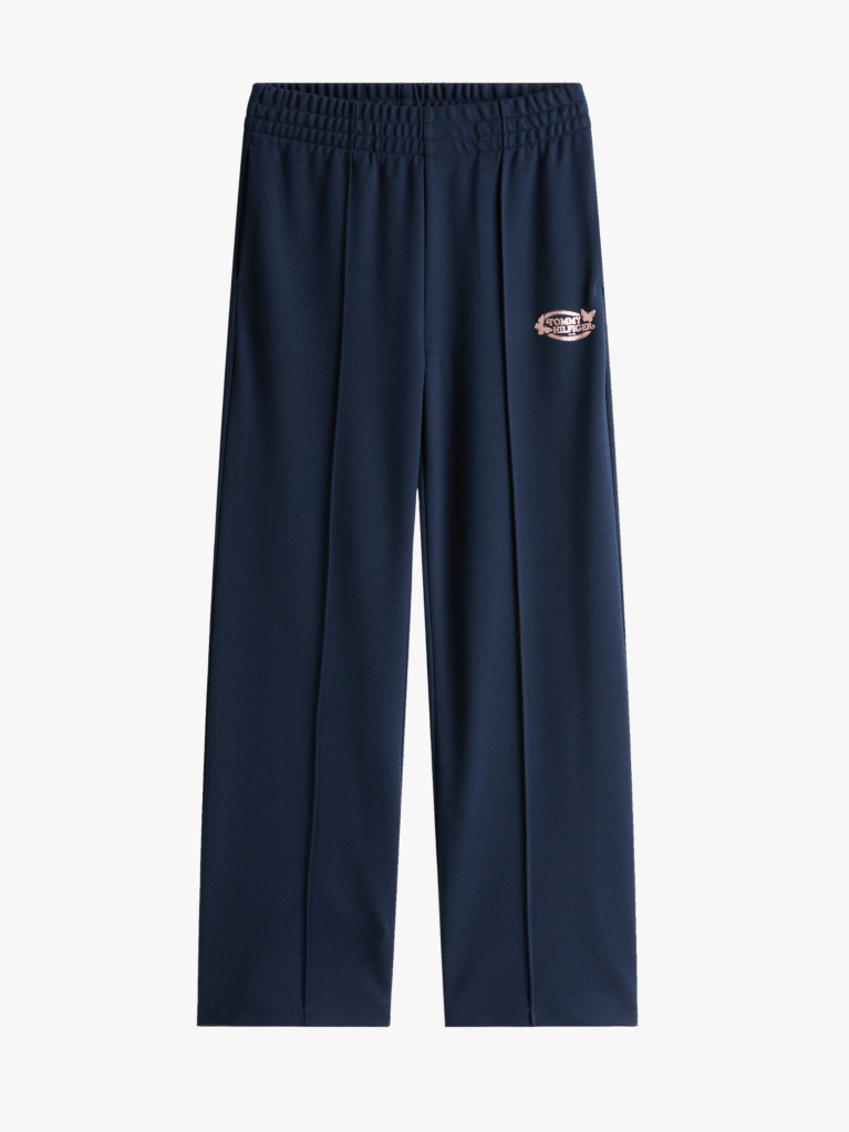 Blue Logo Straight Leg Joggers  Girls