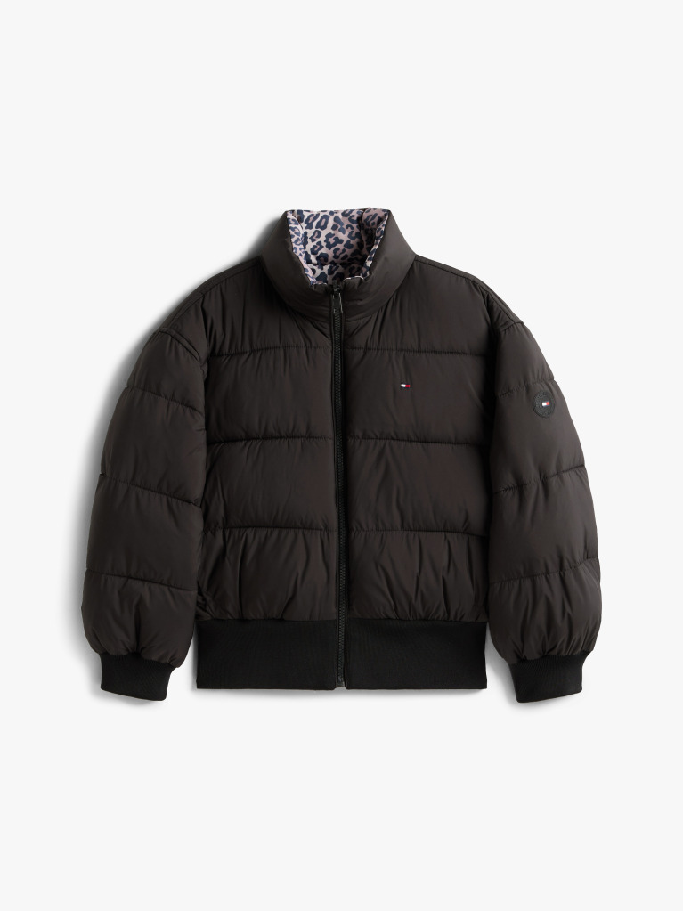 Multi Reversible Relaxed Puffer Bomber Jacket  Girls