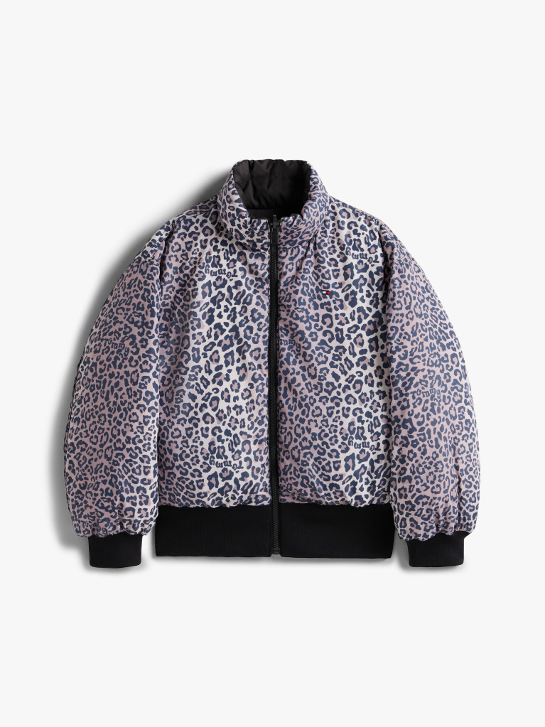 Multi Reversible Relaxed Puffer Bomber Jacket  Girls